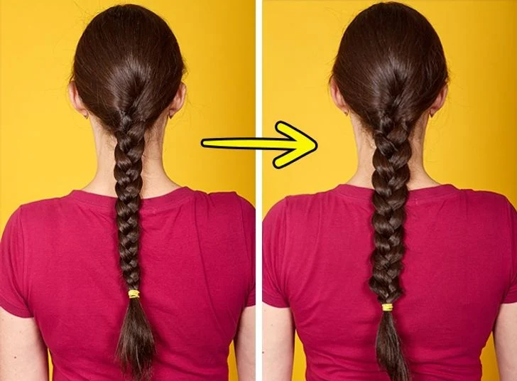 Tirer des mèches d'une tresse donne un effet de volume