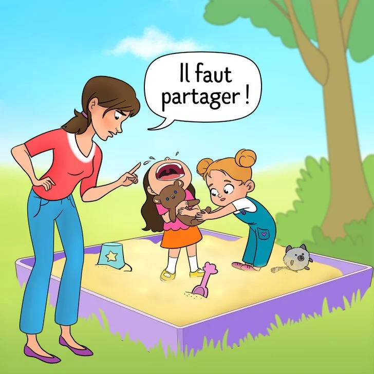 Forcer votre enfant à partager