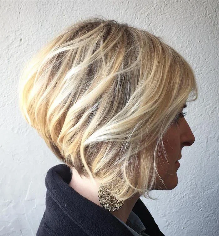 Coiffure platine dégradée