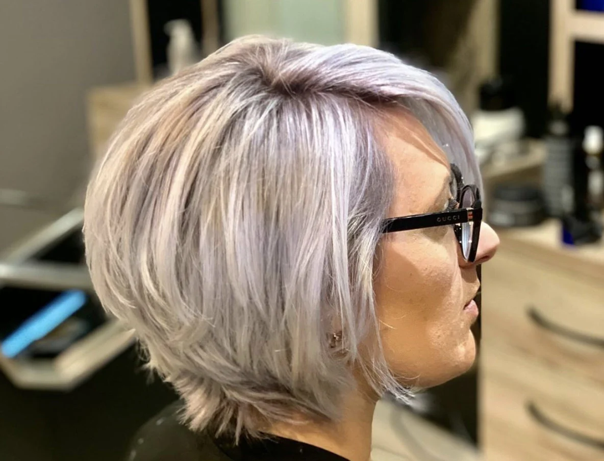 Coupe blonde dégradée
