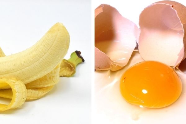 la banane et aux œufs