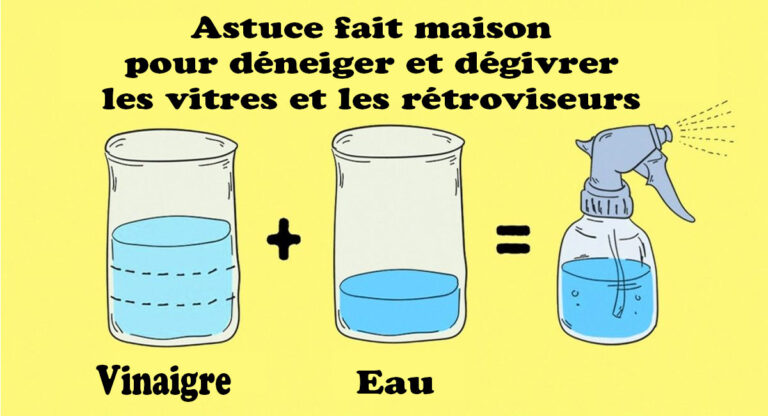 astuce vinaigre et eau