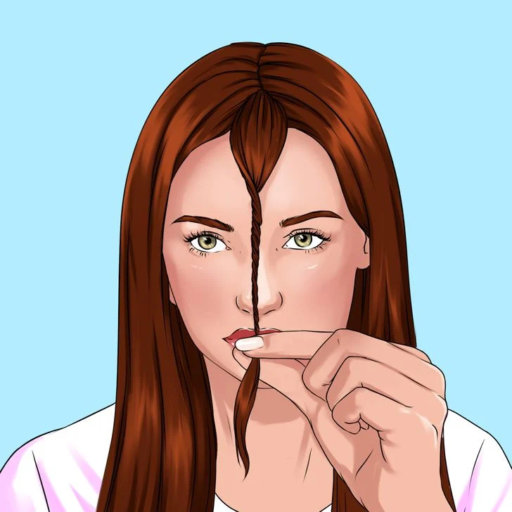 Si vos cheveux sont superposés, commencez par couper une section avant pour créer une sorte de guide.