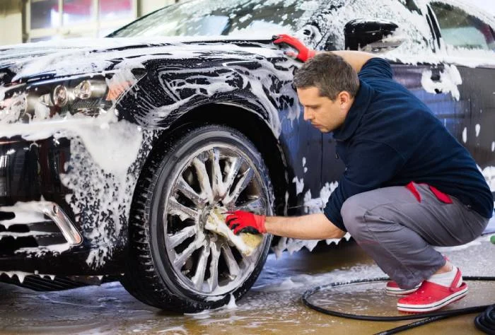 Lavage voiture été