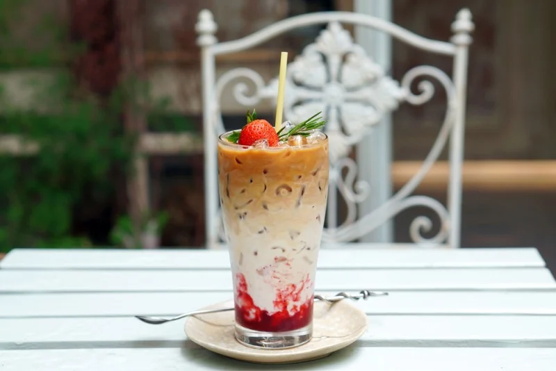 Café et fraise