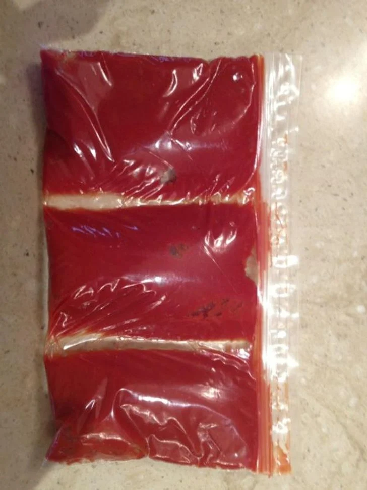 Conserver votre sauce préférée dans un sac de congélation