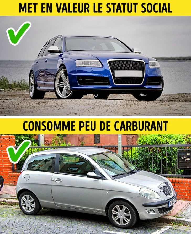Il est impossible de choisir entre le prestige et les caractéristiques techniques d'une voiture