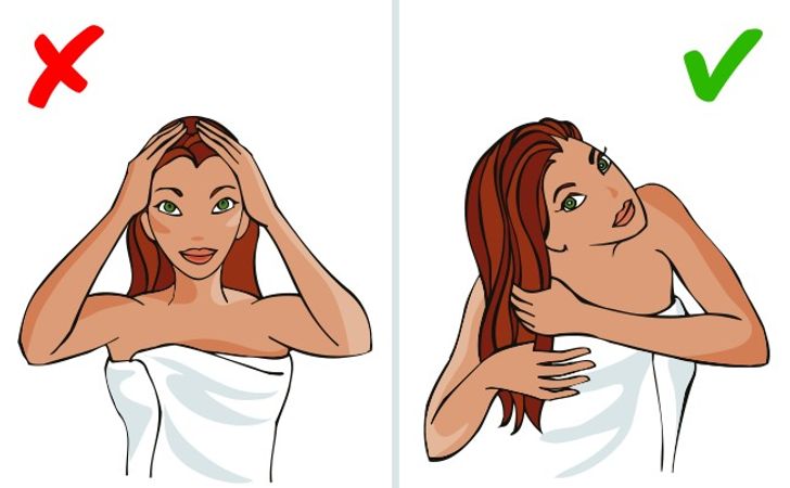 Il faut appliquer le shampooing et l'après-shampooing sur toute la longueur des cheveux