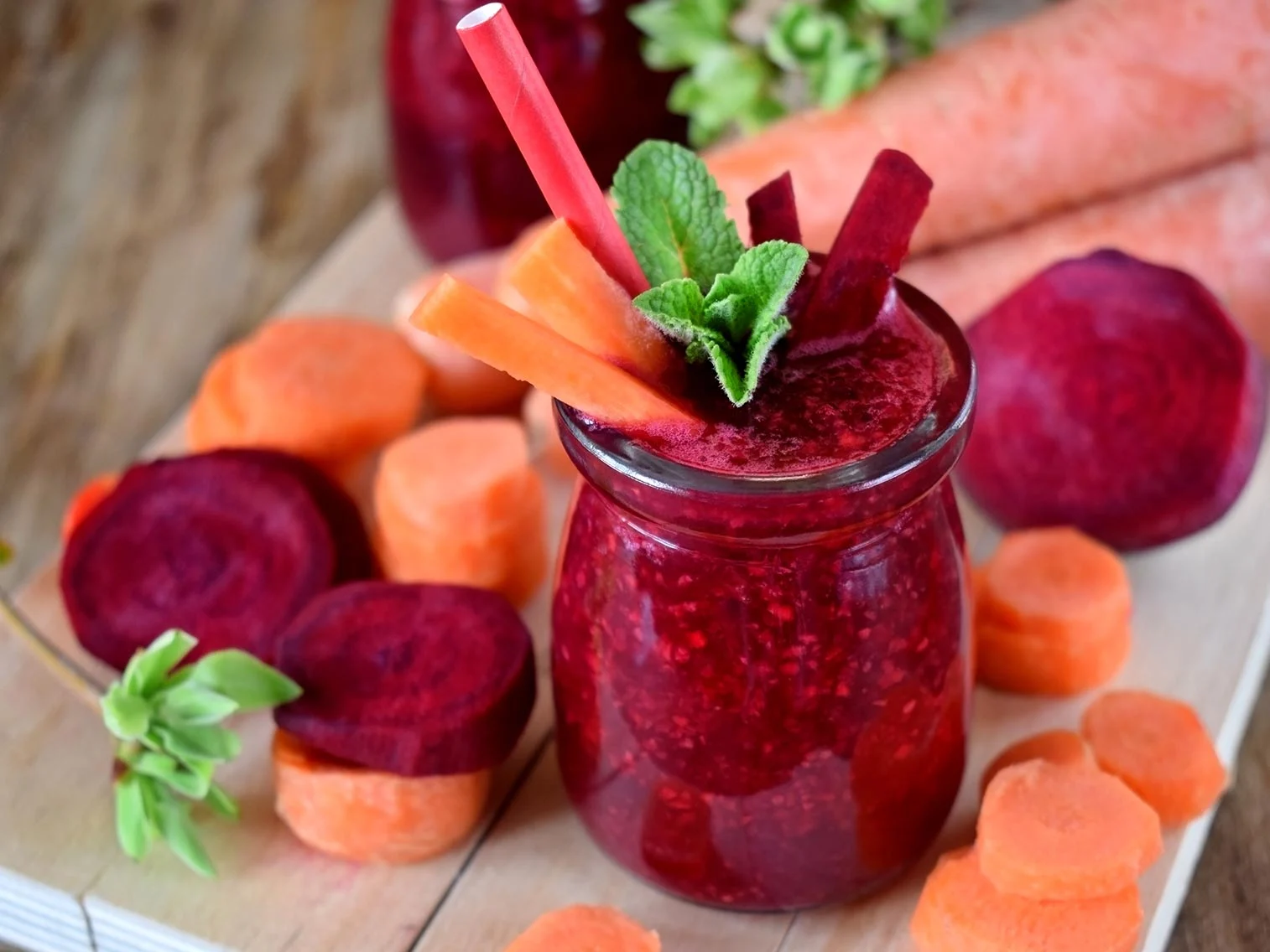 Jus de carotte et de betterave