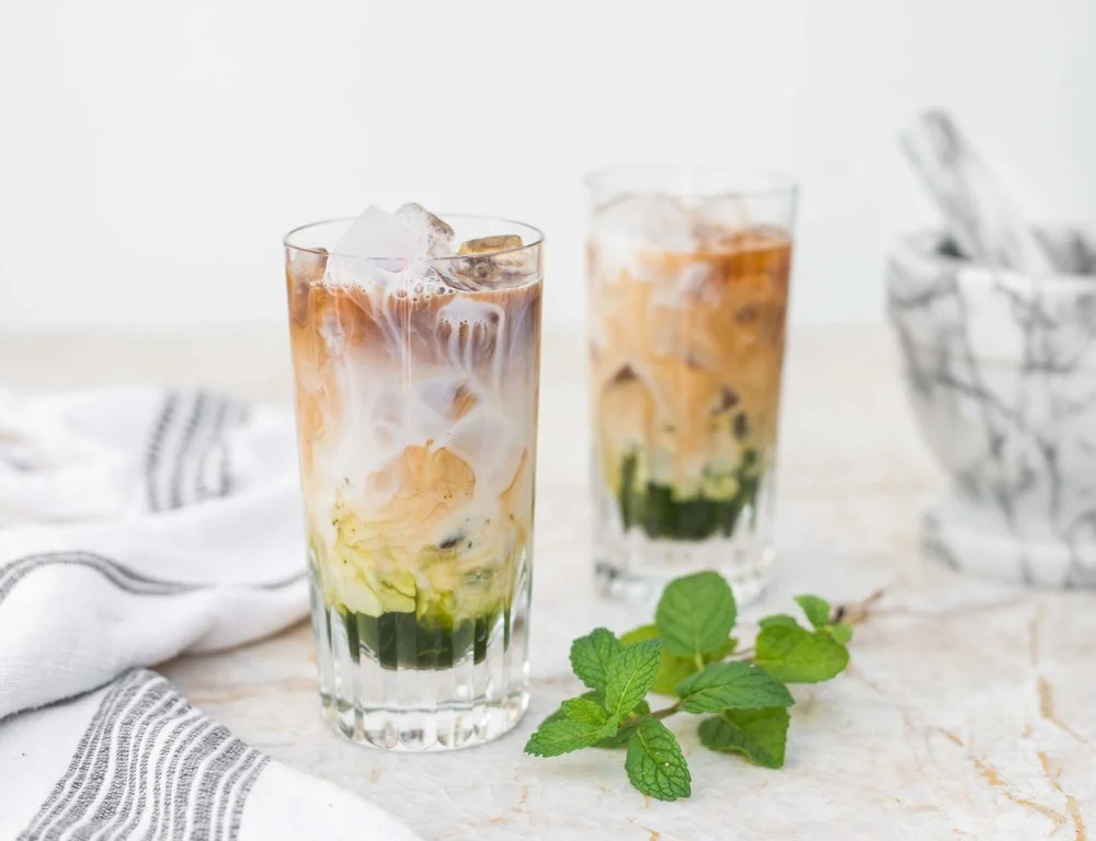 Le plaisir du chocolat et de la menthe poivrée