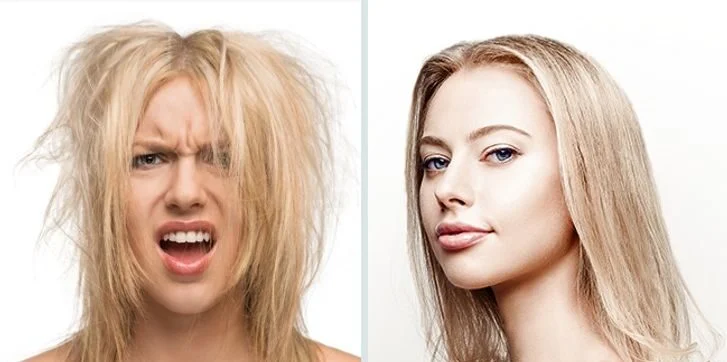 Le séchoir abîme les cheveux.