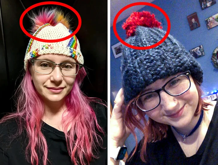 pompons des bonnets protègent contre les blessures