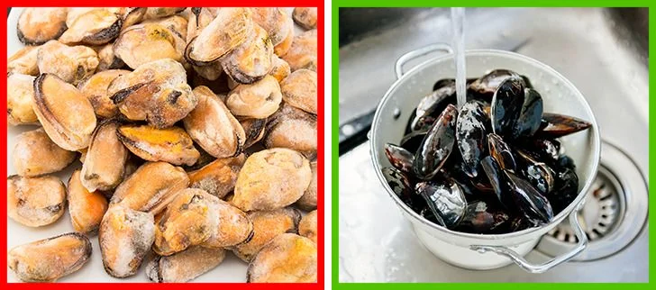 . Les moules et les huîtres