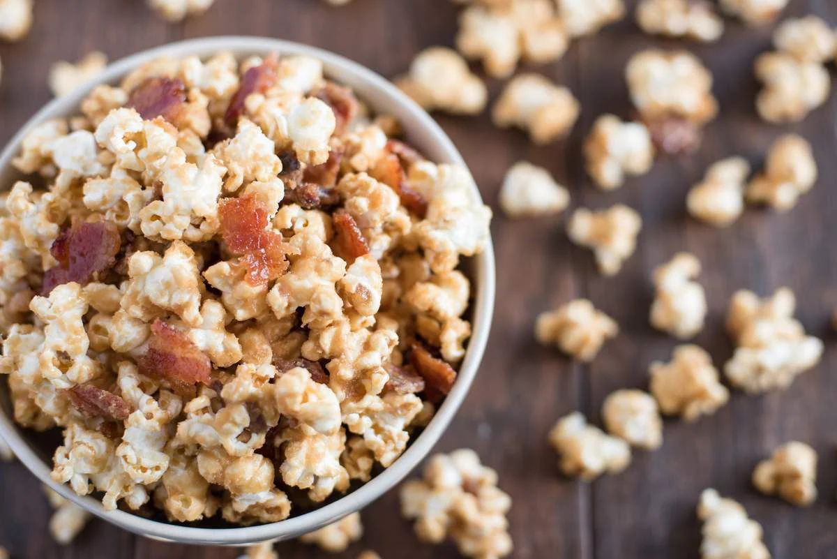 Pop-corn au bacon et au sucre d'érable