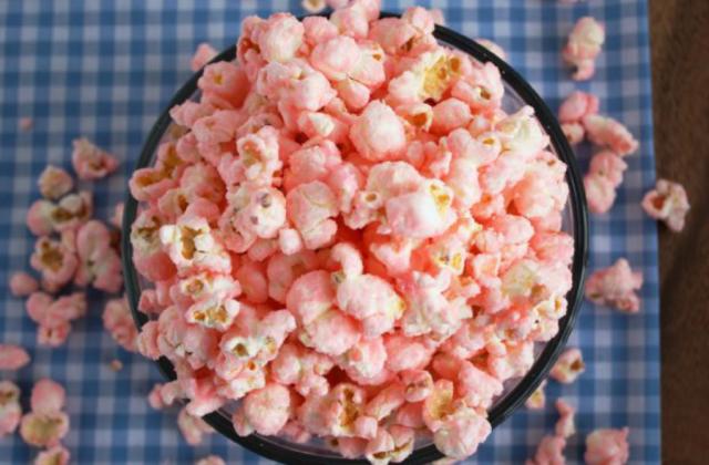 Pop-corn à la fraise