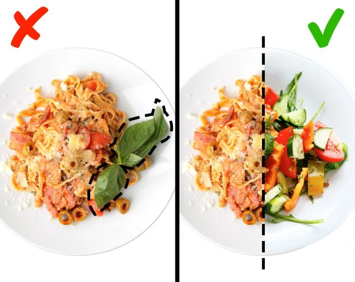 Remplissez la moitié de votre assiette de légumes