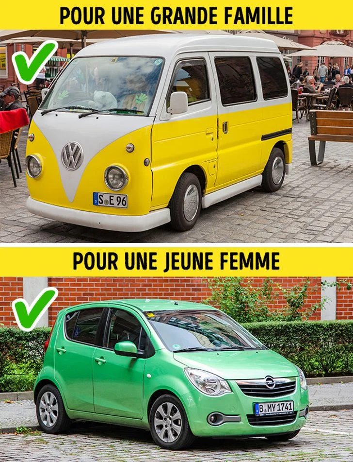 Vous vous procurez un véhicule trop grand ou trop petit