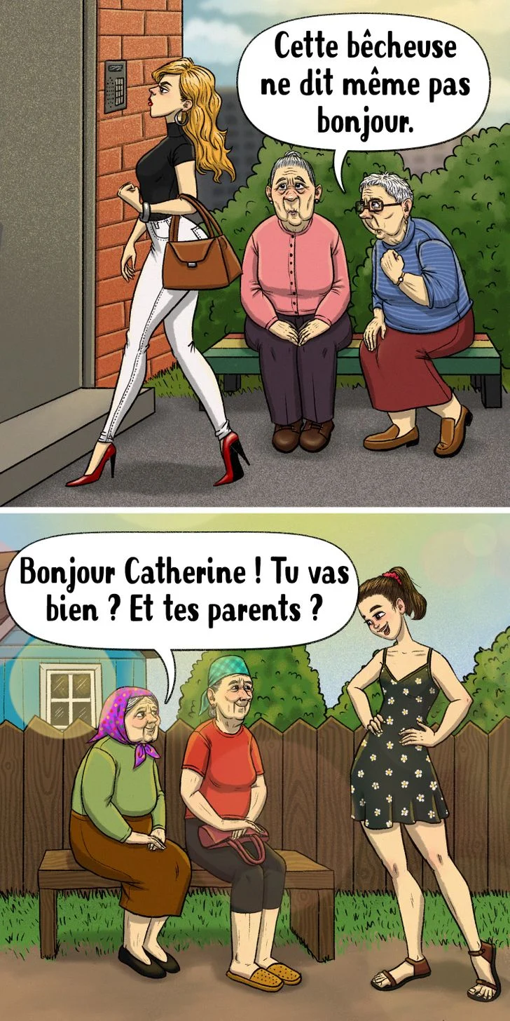 la vie en ville VS campagne