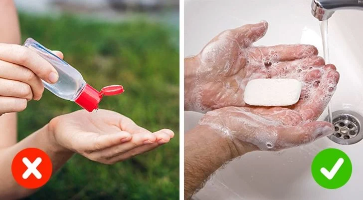 Les désinfectants pour les mains