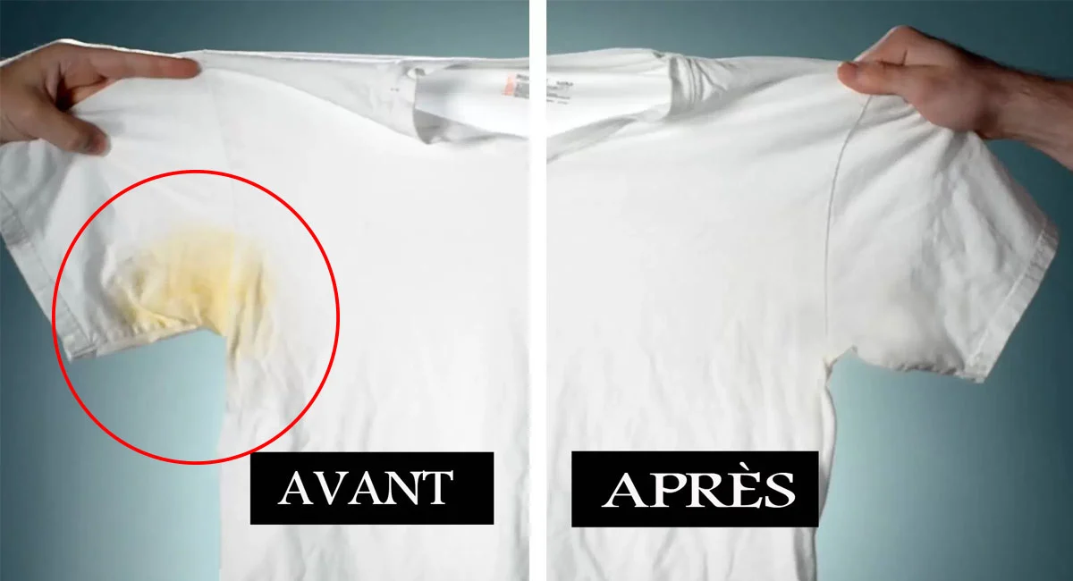 taches de sueur des vêtements