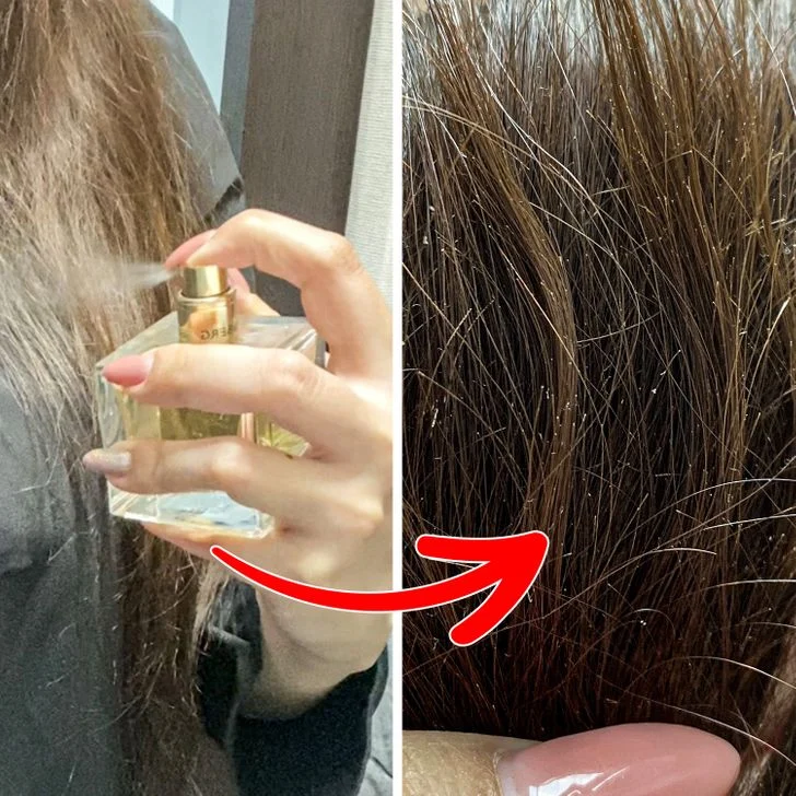 Appliquer le parfum sur les cheveux