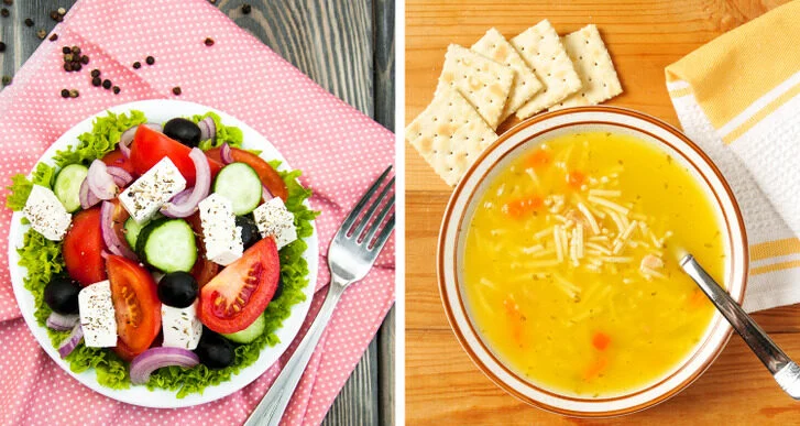 Les salades comme substitut de repas