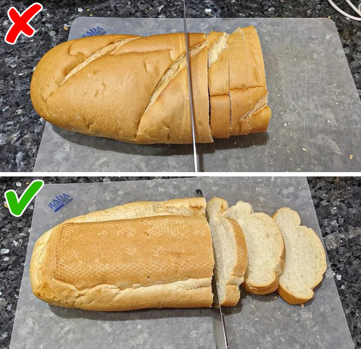 La façon dont nous tranchons le pain
