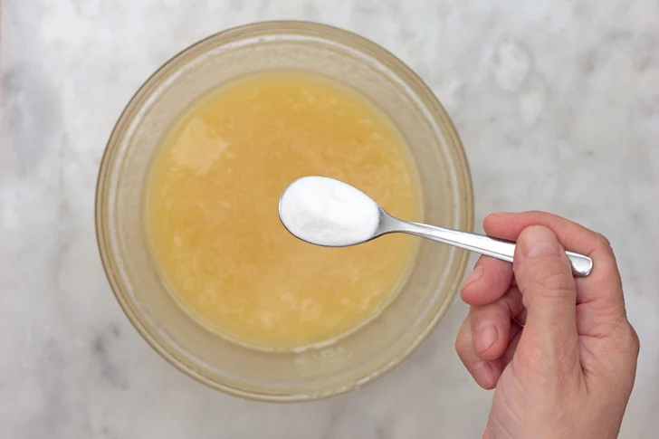 Mélange de bicarbonate de soude