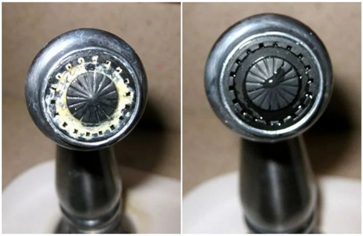 Nettoyer les robinets ou la pomme de douche