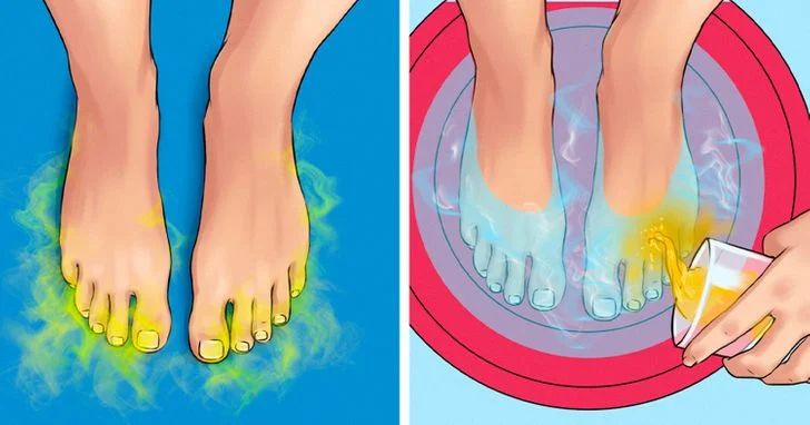 Bain de pieds au vinaigre