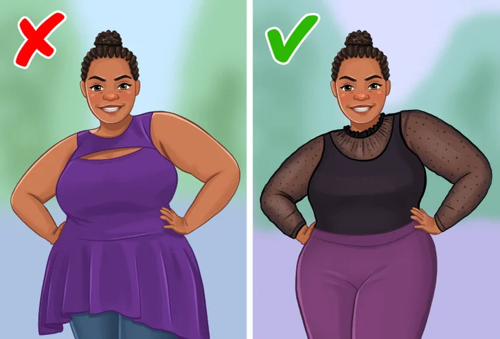 Portez des vêtements à manches en tissu semi-transparent ou en dentelle