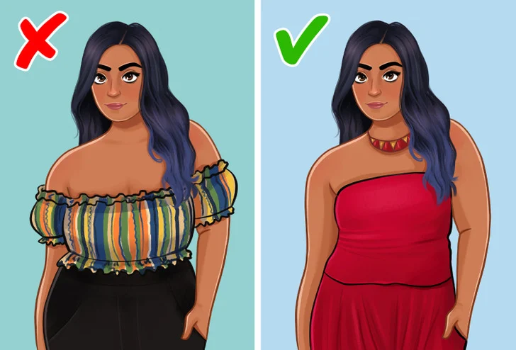 Portez toujours un bustier en combinaison avec quelque chose d'autre.