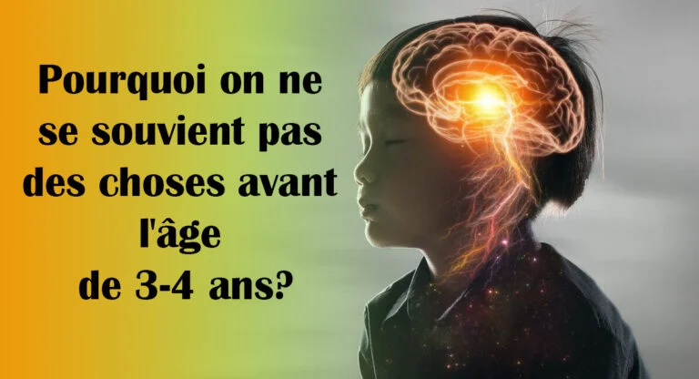 de quand date votre premier souvenir