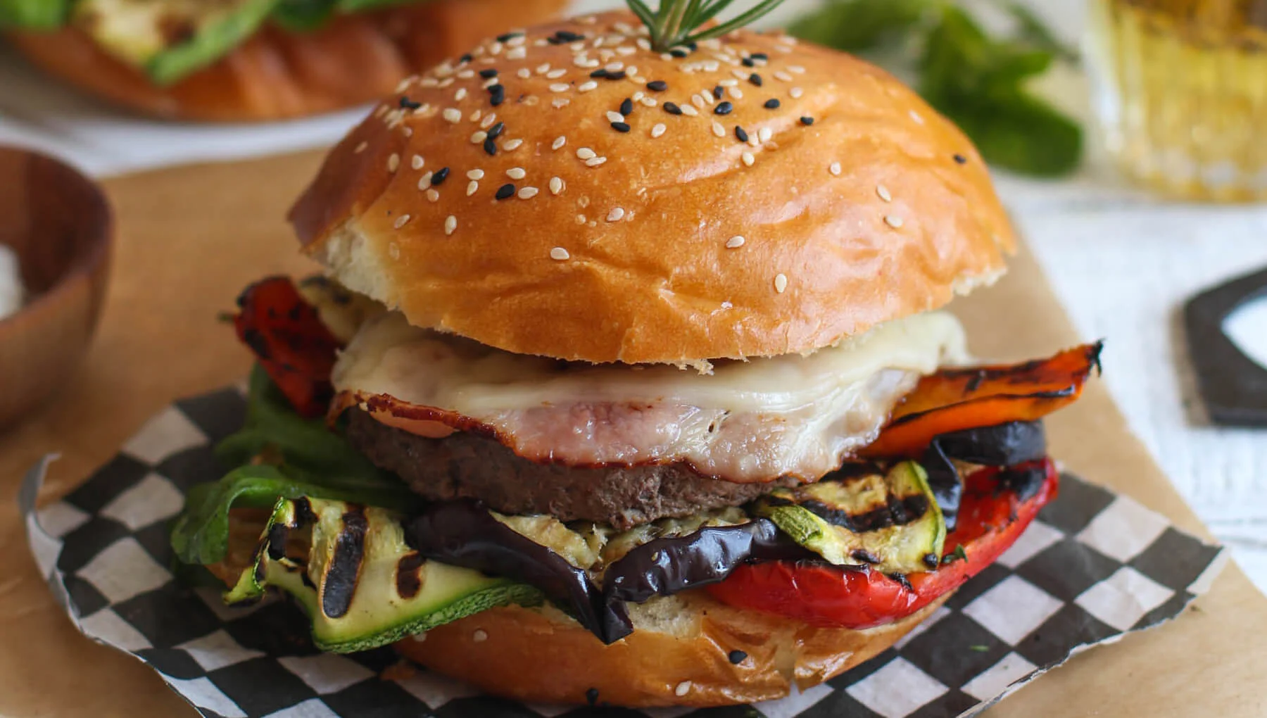 Hamburgers grillés