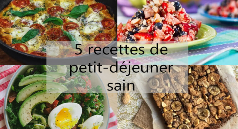 petit-déjeuner sain pour un ventre plat