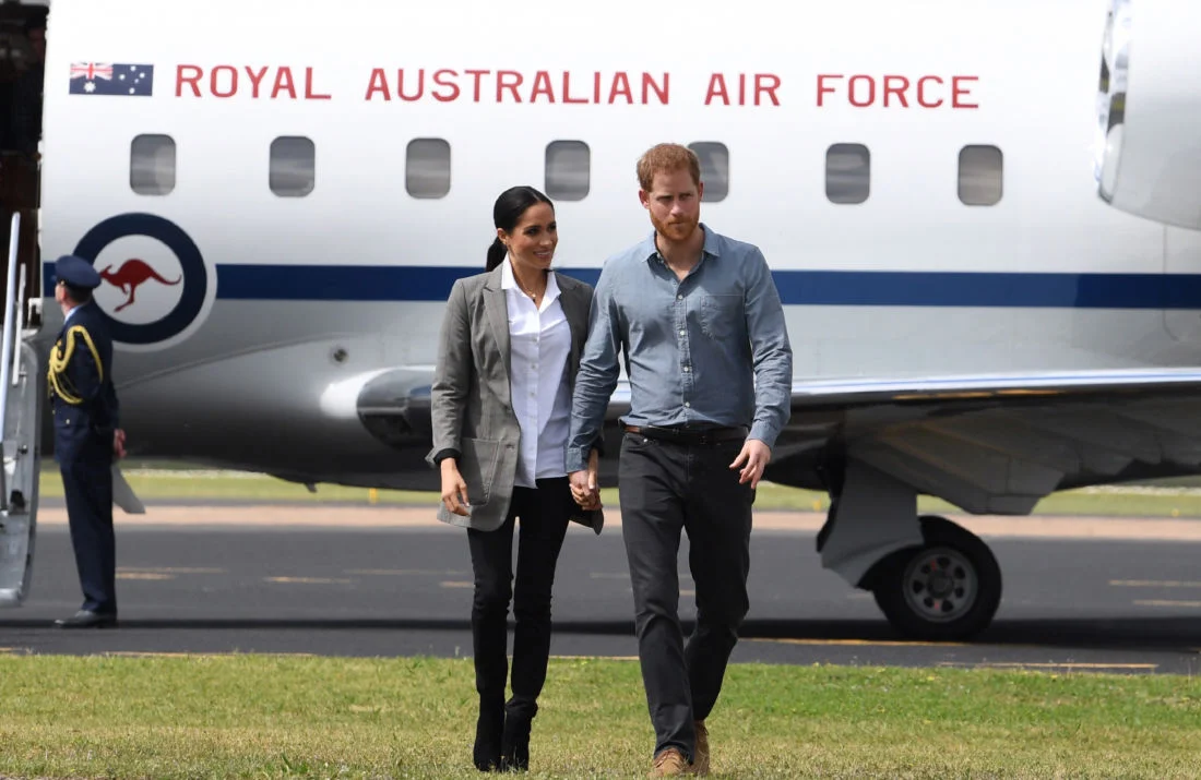 Prince Harry Meghan Markle jet privé