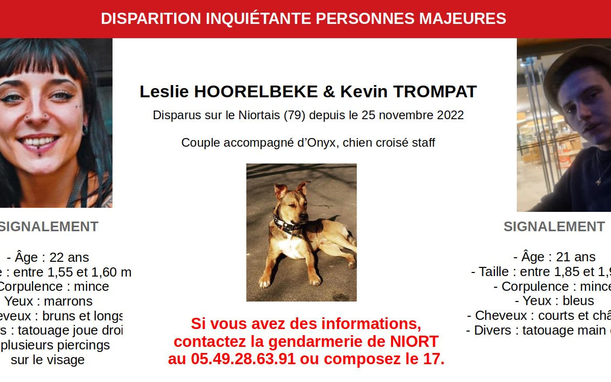 1558953 leslie et kevin sont portes disparus depuis deux semaines Couple