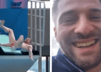 "C'est le moment de me vanner" : l’athlète qui a loupé son plongeon devant Emmanuel Macron s'explique (Zaptv) 14 "C'est le moment de me vanner" : l’athlète qui a loupé son plongeon devant Emmanuel Macron s'explique (Zaptv) « C’est le moment de me vanner » : l’athlète qui a loupé son plongeon devant Emmanuel Macron s’explique (Zaptv)