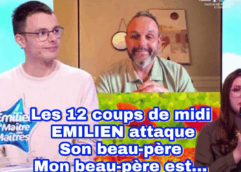 Les 12 coups de midi : les confidences d’Emilien dans Sept à Huit, “Mon beau-père est…” 17 Les 12 coups de midi : les confidences d’Emilien dans Sept à Huit, “Mon beau-père est…” Les 12 coups de midi : les confidences d’Emilien dans Sept à Huit, “Mon beau-père est…”