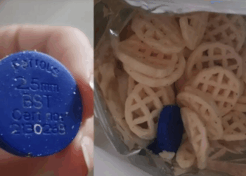 Un client découvre un mystérieux disque dans son sachet de chips avant de découvrir la vérité