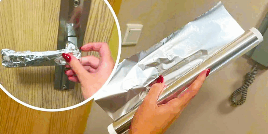 Papier aluminium sur la poignée : l’astuce simple que beaucoup ignorent pour protéger la maison