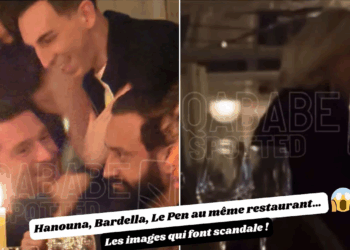 Cyril Hanouna, Jordan Bardella, Jordan de Luxe et Marine Le Pen tous réunis au restaurant : les images de leur folle soirée 2 Cyril Hanouna, Jordan Bardella, Jordan de Luxe et Marine Le Pen tous réunis au restaurant : les images de leur folle soirée Cyril Hanouna, Jordan Bardella, Jordan de Luxe et Marine Le Pen tous réunis au restaurant : les images de leur folle soirée