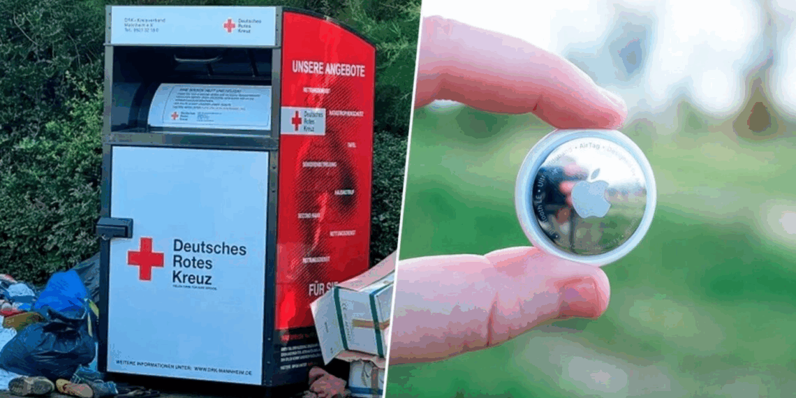 Il glisse un GPS AirTag dans ses baskets données à la Croix-Rouge : 800 km plus loin, ce qu’il découvre fait froid dans le dos