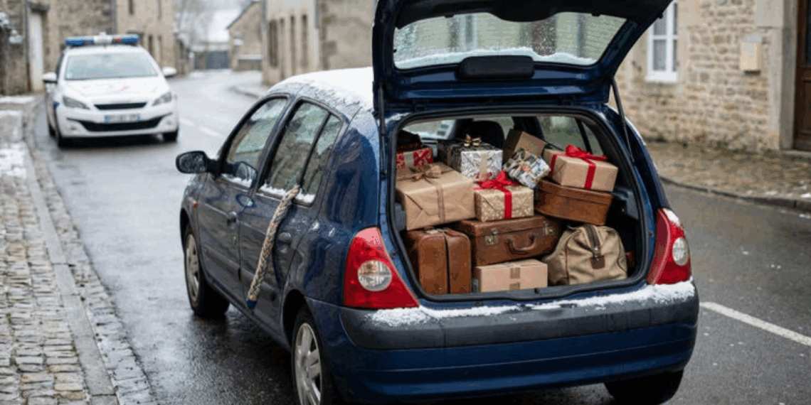 Une lourde amende attend les Français dont le coffre de voiture sera rempli de cadeaux à Noël