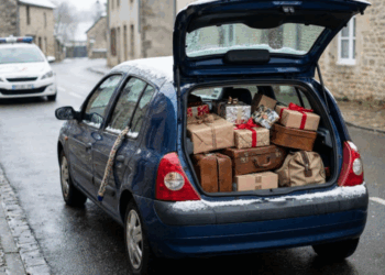 Une lourde amende attend les Français dont le coffre de voiture sera rempli de cadeaux à Noël