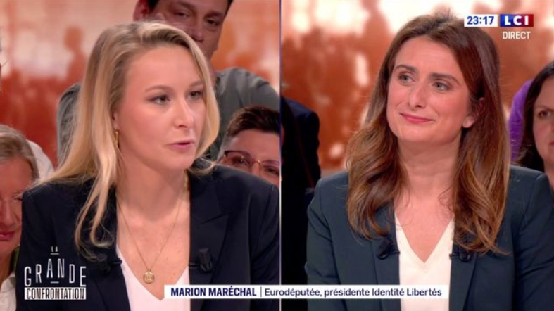 Marine Tondelier : altercation avec Marion Maréchal, David Pujadas forcé d&rsquo;intervenir