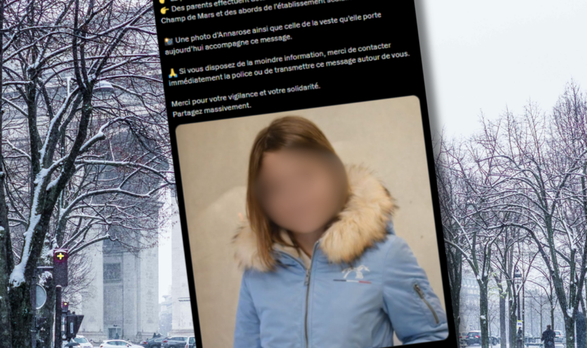 La fillette de 11 ans portée disparue, à Paris, a été retrouvée saine et sauve 4 La fillette de 11 ans portée disparue, à Paris, a été retrouvée saine et sauve Capture decran 2026 01 08 132049