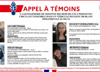 Disparition inquiétante dans l’Aisne : quatre jeunes, dont trois mineurs, recherchés après un appel à témoins de la gendarmerie