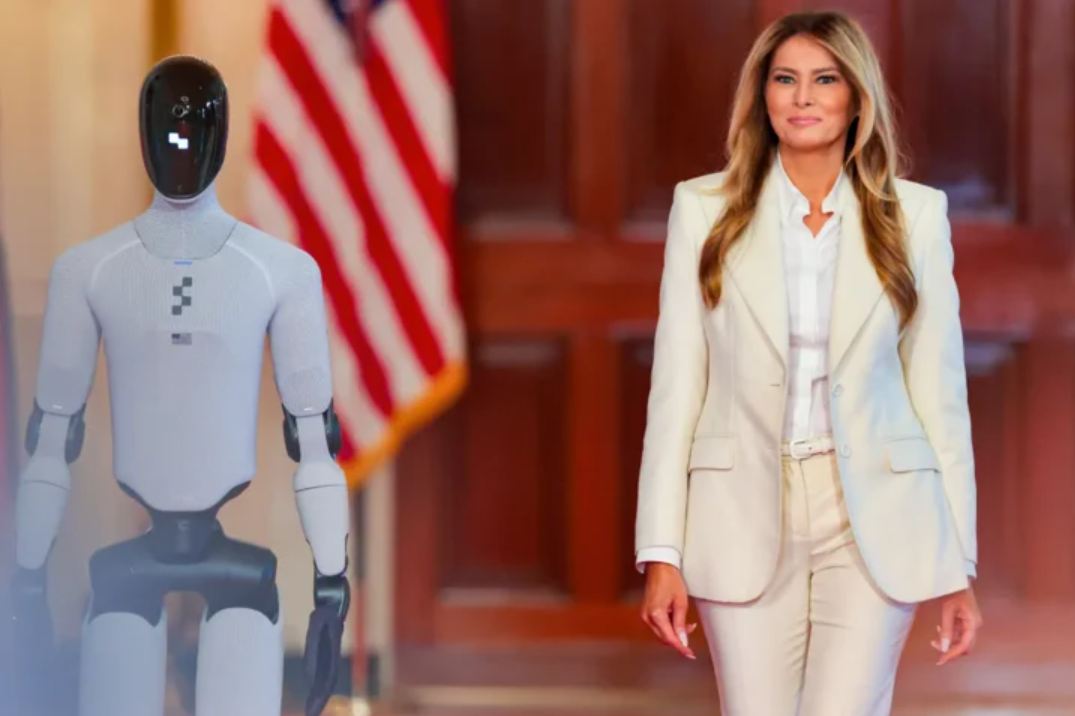 Etats-Unis : Le temps d'un évènement, un robot remplace Donald Trump auprès de Melania 5 Etats-Unis : Le temps d'un évènement, un robot remplace Donald Trump auprès de Melania 2uH7FcM32V