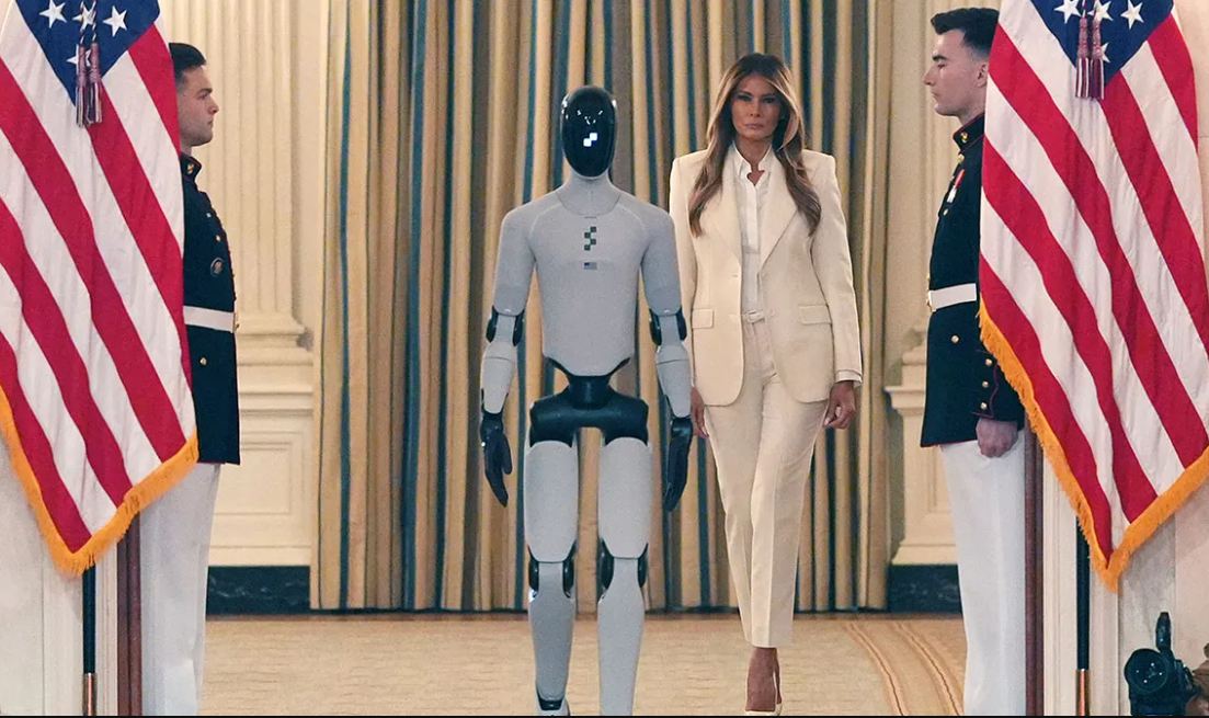 Etats-Unis : Le temps d'un évènement, un robot remplace Donald Trump auprès de Melania 3 Etats-Unis : Le temps d'un évènement, un robot remplace Donald Trump auprès de Melania